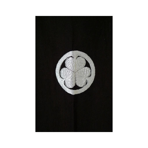 Men's Kimono: Japanese Crest "Aoi" (Embroidered)