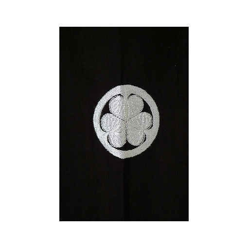 Men's Kimono: Japanese Crest "Aoi" (Polyester) (Embroidered)