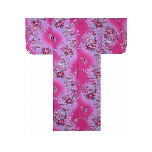 Girls' Yukata: Japanese Dolls