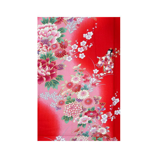Girls' Yukata: Japanese Dolls