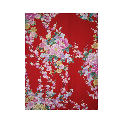 Women's Yukata: Peony & Orchids