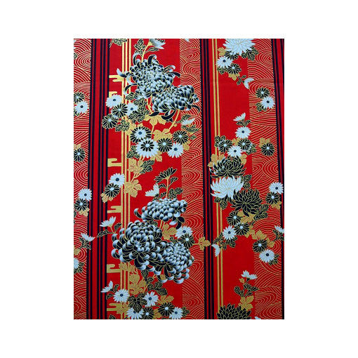 Damen Yukata: Blühende Chrysantheme