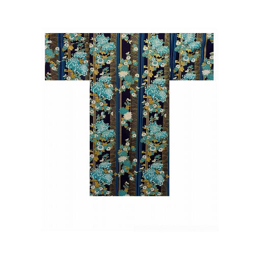 Damen Yukata: Blühende Chrysantheme