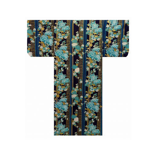 Damen Yukata: Blühende Chrysantheme