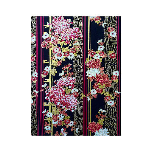 Damen Yukata: Blühende Chrysantheme