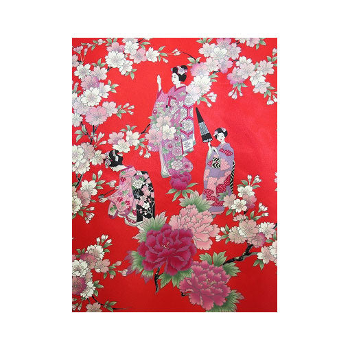 Women's Kimono: Maiko & Cherry Flowers (Polyester)