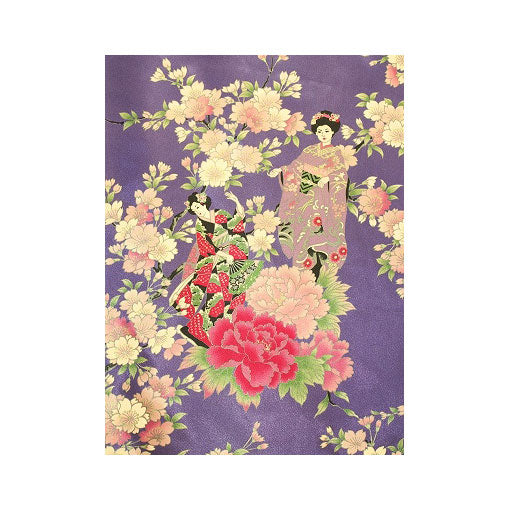 Women's Kimono: Maiko & Cherry Flowers (Polyester)