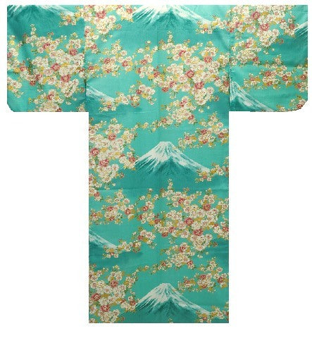 Yukata femenino: Sakura en el monte Fuji
