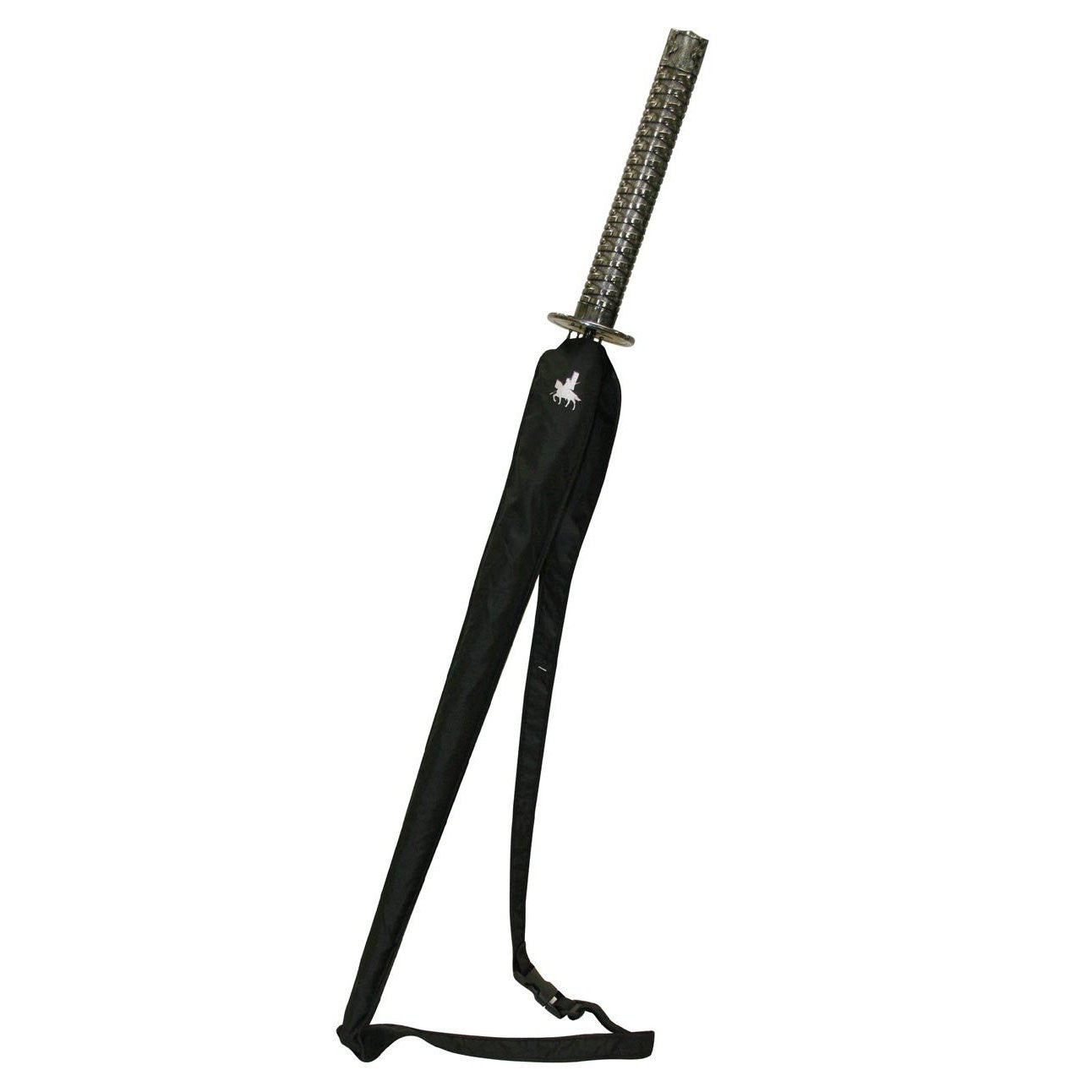 Katana Regenschirm mit silbernem Griff