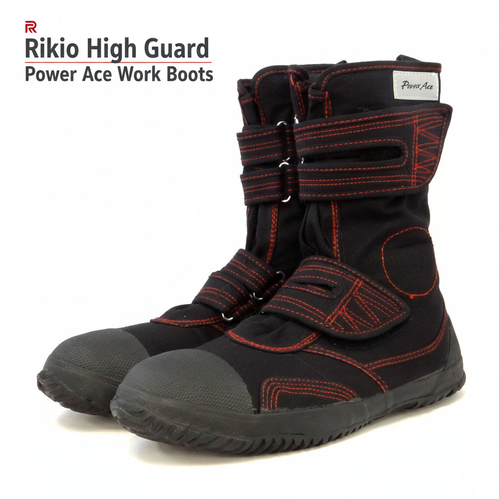 Rikio High Guard Power Ace Work Boots (Black/Grey)