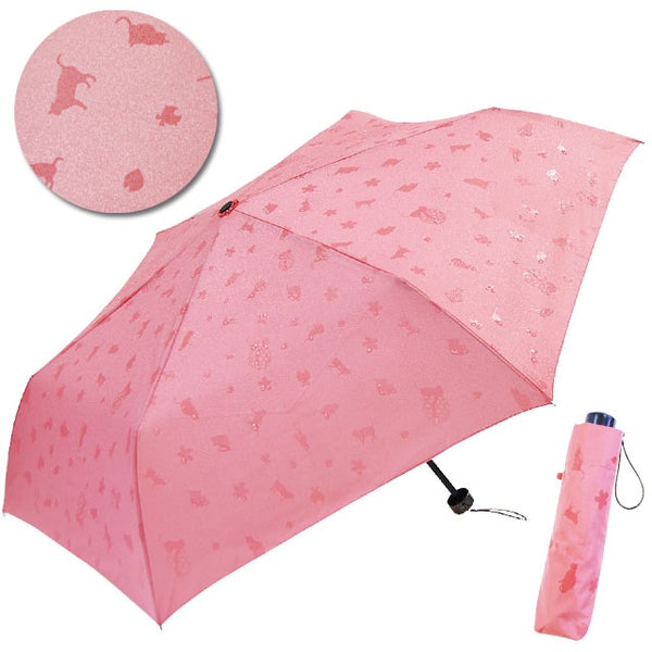 🌸 Sakura & Cat Pattern ・Folding Umbrella