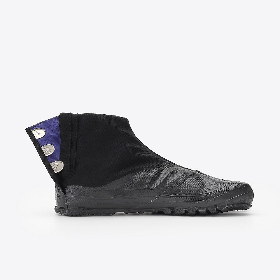 Marugo Jitsuyou Low Top Tabi Shoes 3 Clips All Black (Work Shoes)