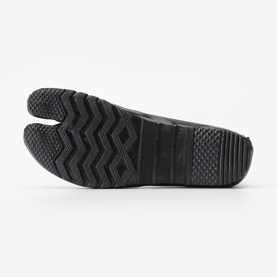 Marugo Jitsuyou Low Top Tabi Shoes 3 Clips All Black (Work Shoes)