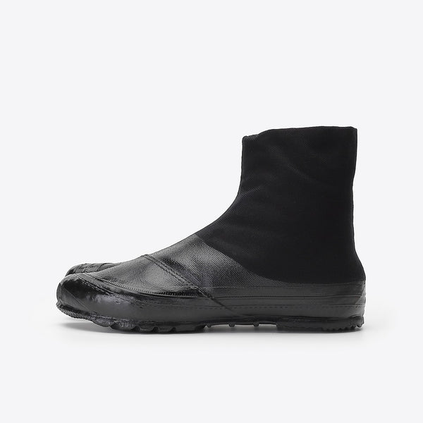 Marugo Jitsuyou Medium Top Tabi Shoes 5 Clips All Black (Work Shoes)