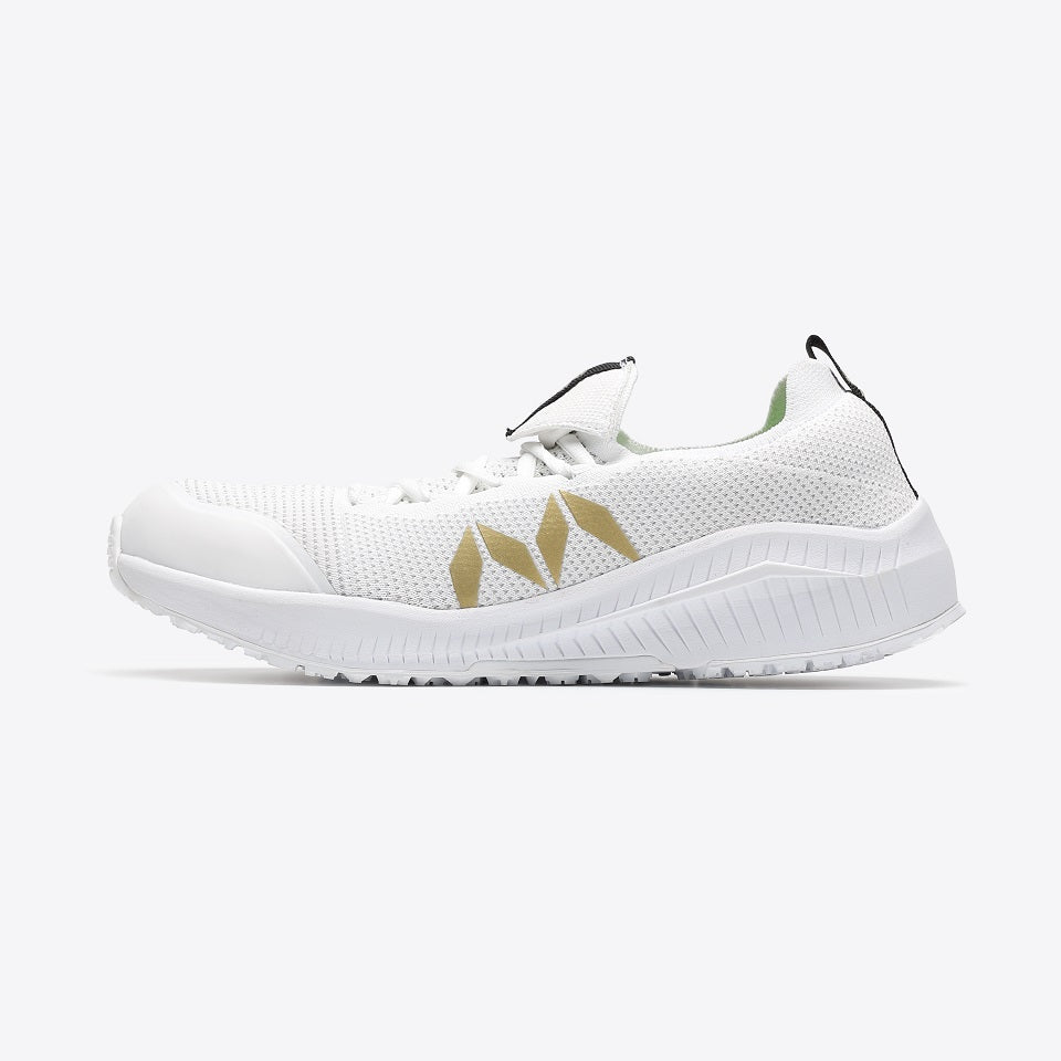 Marugo Sport Sneaker with Steel toe cap White SOC201