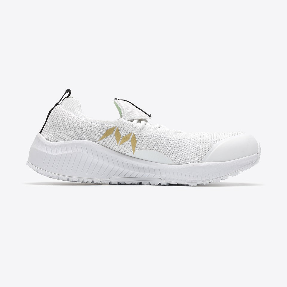 Marugo Sport Sneaker with Steel toe cap White SOC201