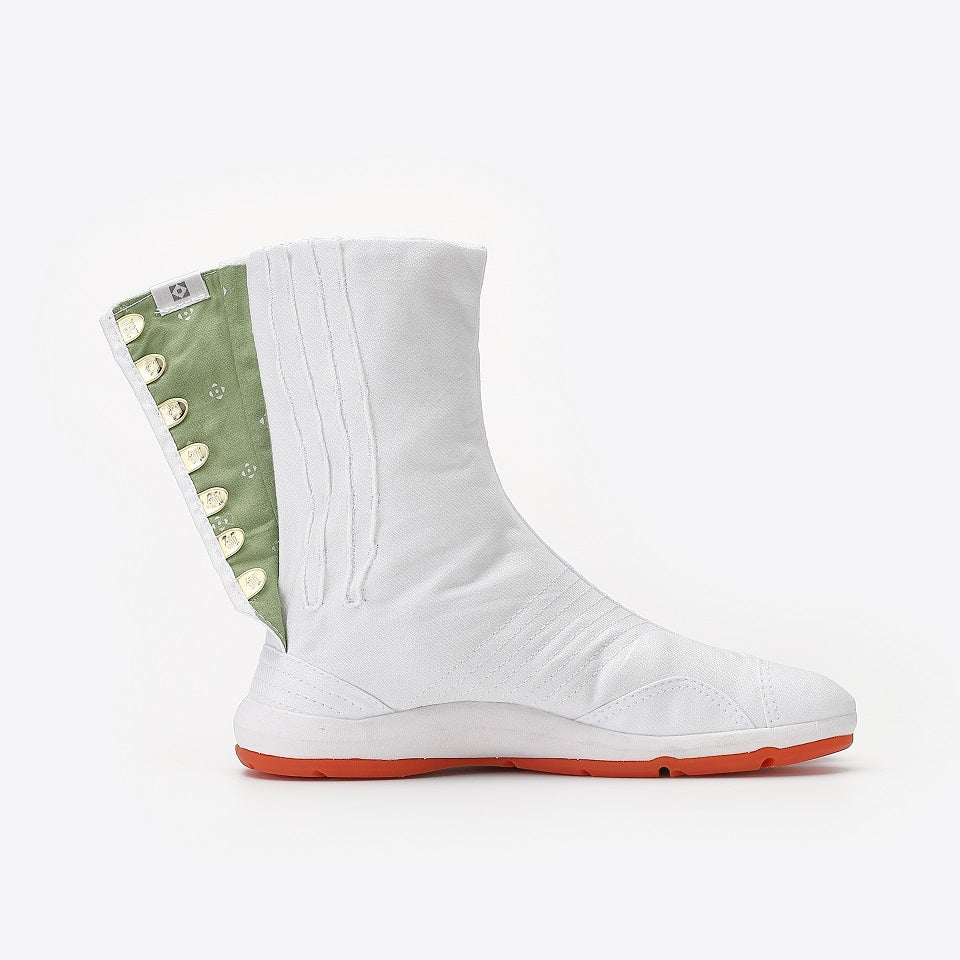 Zapatos Marugo Saiki Tabi 7 Clips Todo Negro o Blanco/Naranja con colchón de aire