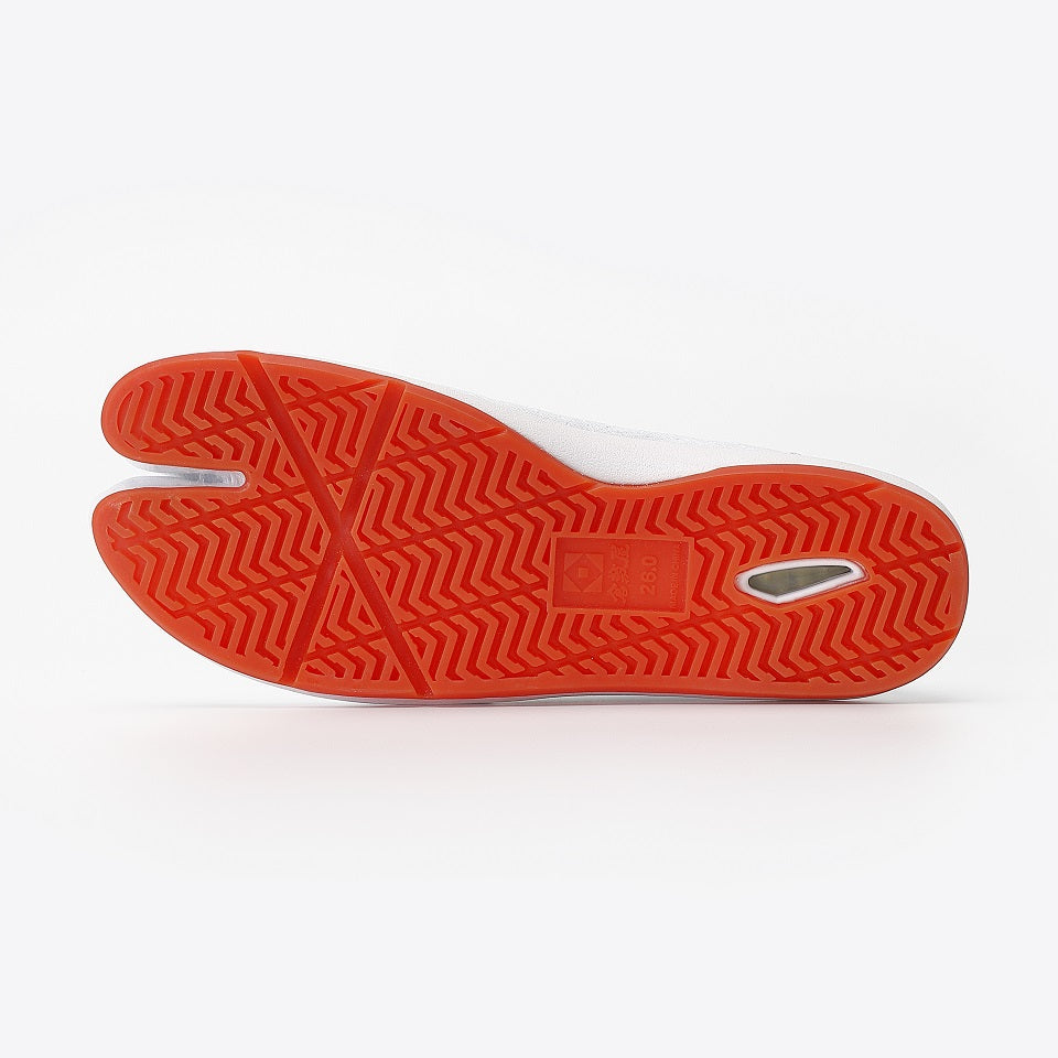 Zapatos Marugo Saiki Tabi 7 Clips Todo Negro o Blanco/Naranja con colchón de aire