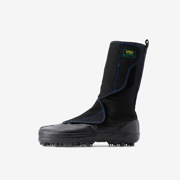 Marugo Spike Tabi Boots with Velcro All Black
