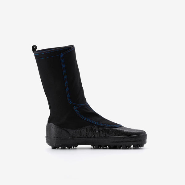 Marugo Spike Tabi Boots with Velcro All Black