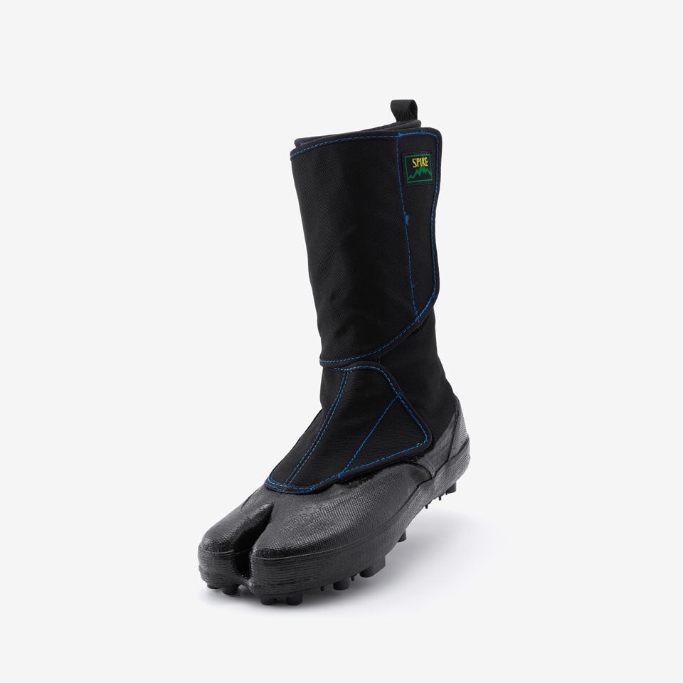 Marugo Spike Tabi Boots with Velcro All Black