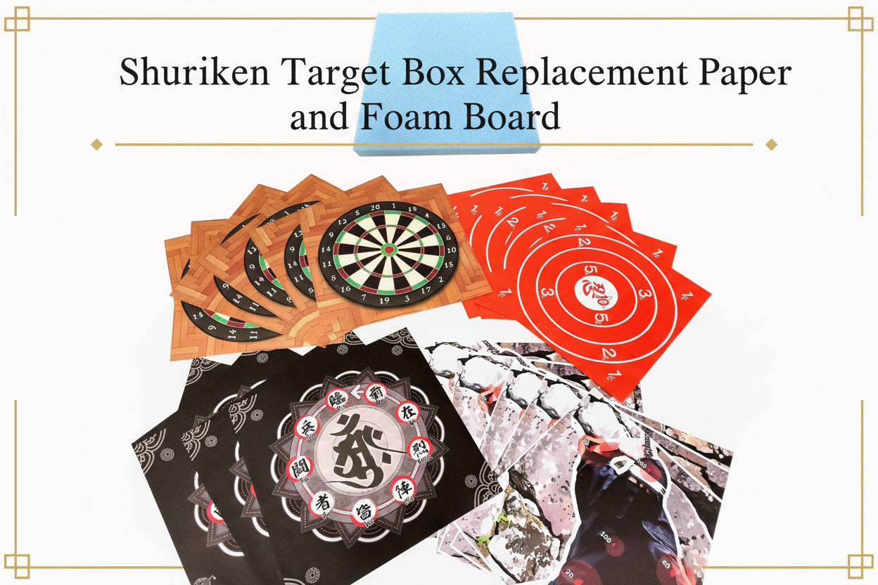 Shuriken-Zielbox-Ersatzpapier und Schaumstoffplatte