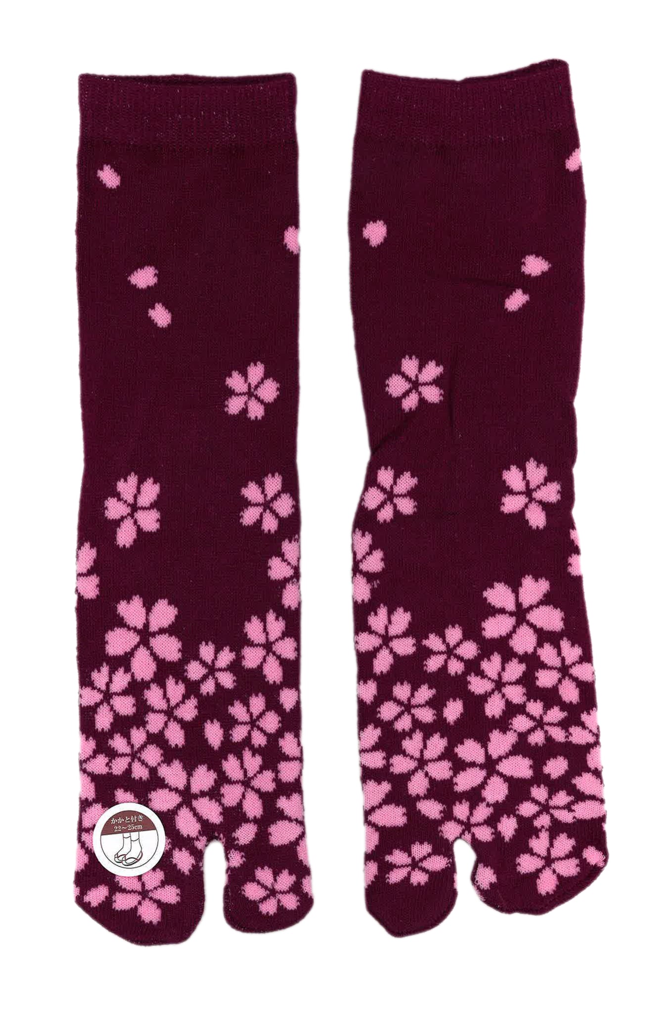 Japanese Tabi Socks: Sakura at Dawn