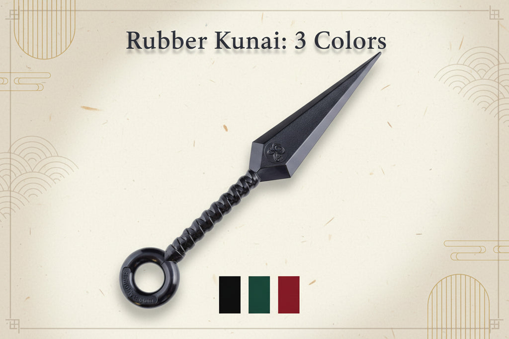 Rubber Practice Kunai: 3 Colors