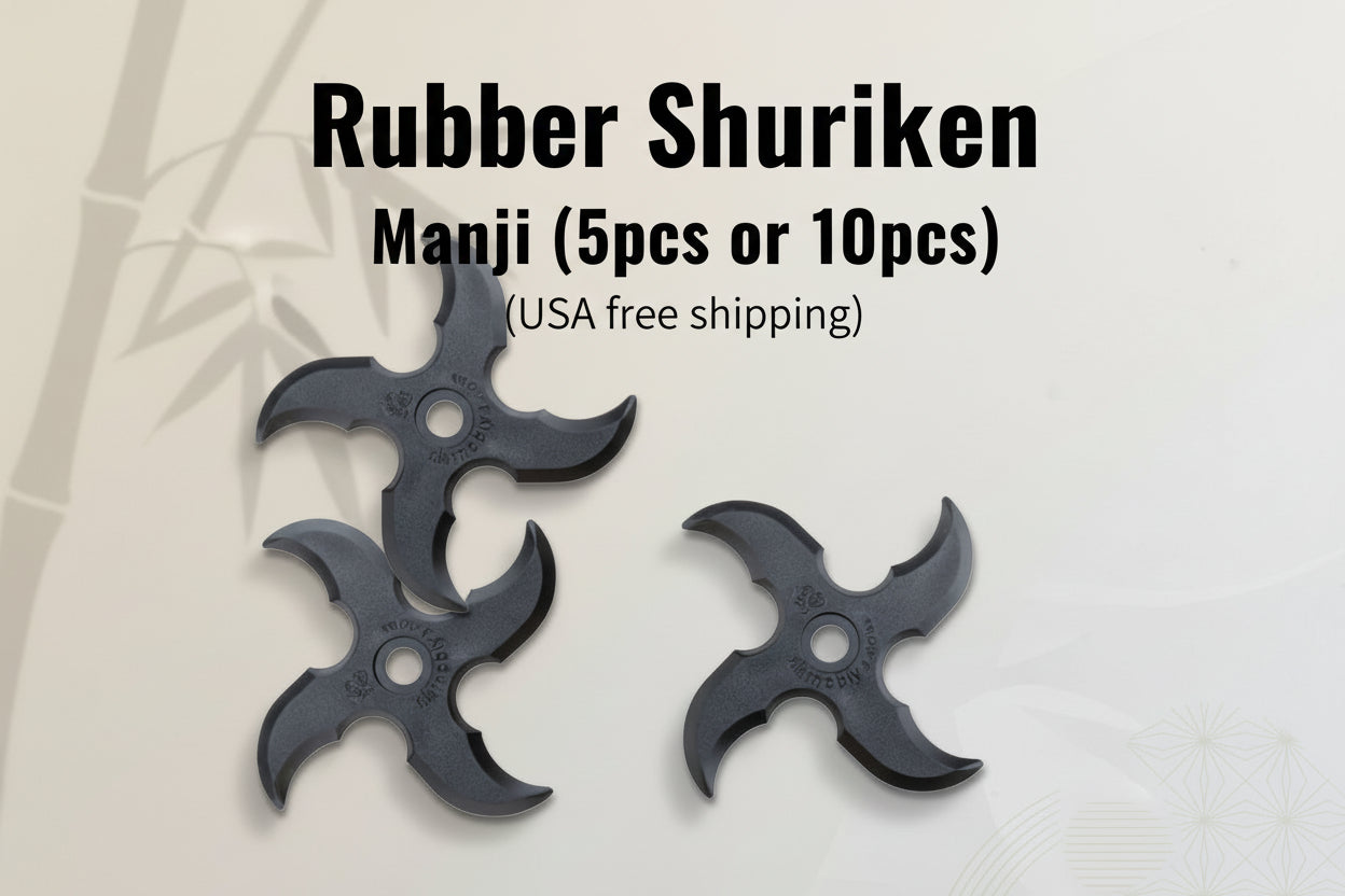 Rubber Shuriken: Manji (5pcs or 10pcs or 100pcs)