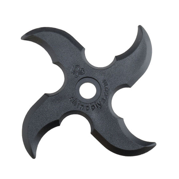 Set Shuriken Ninja de Goma NEGRO (Shuriken 4uds + Kunai Negro + Makibishi) VENTA OUTLET USA 