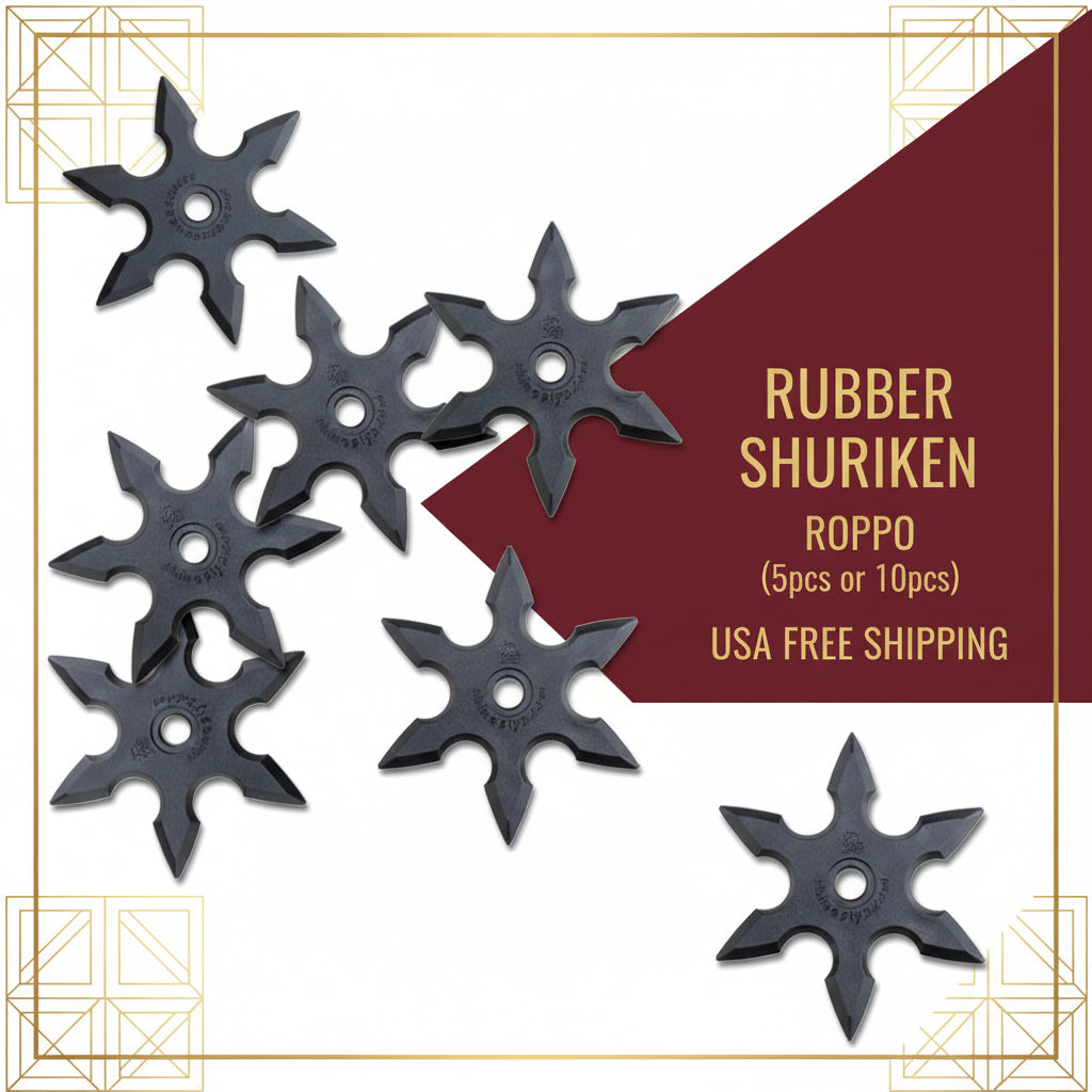 Rubber Shuriken: Roppo (5pcs or 10pcs or 100pcs)