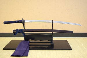 Deluxe Iaito: Akechi Mitsuhide - Blue wrapped handle