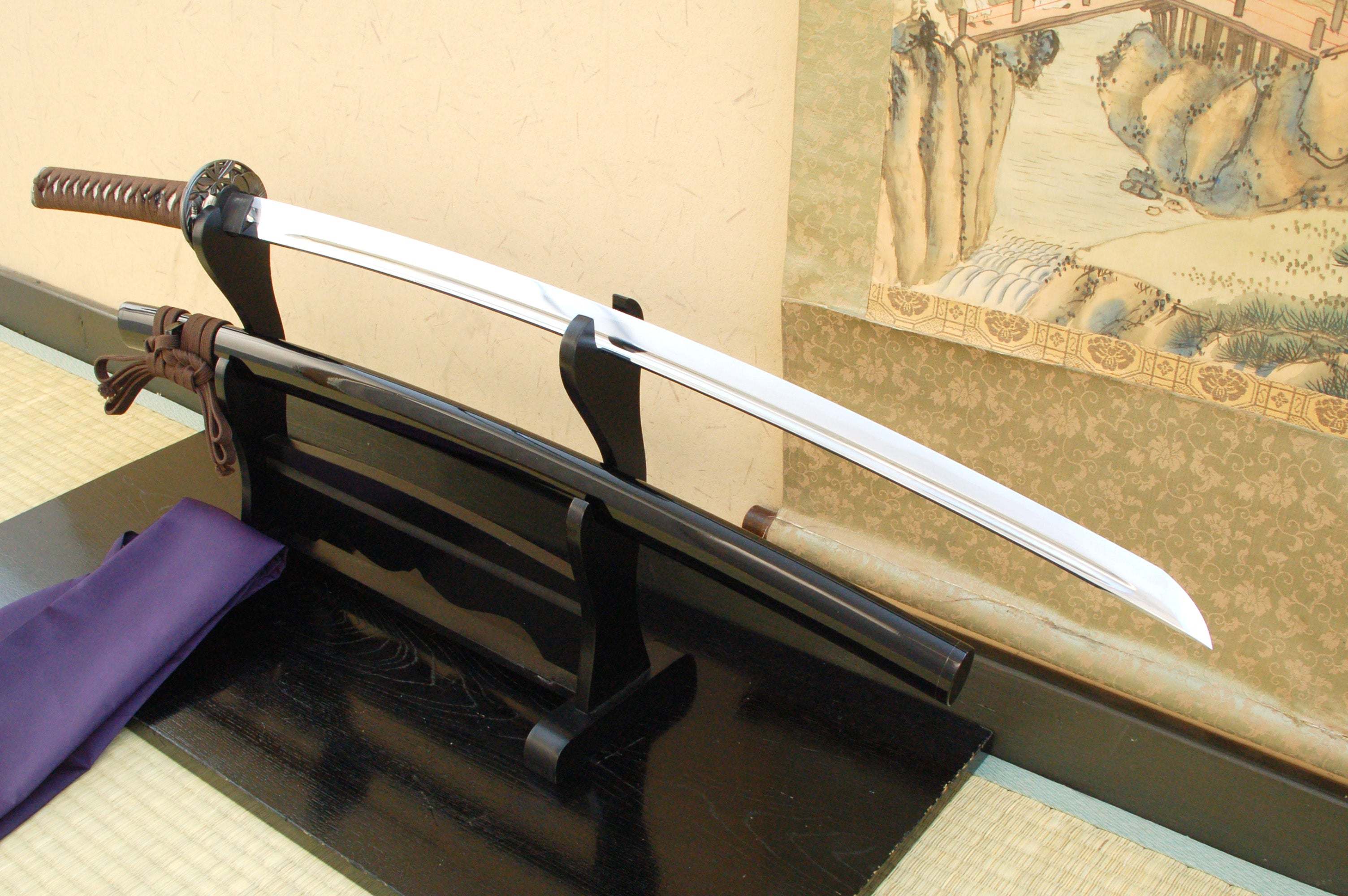 Iaito: Suburito Katana For Practice - Ginkgo Leaf Tsuba