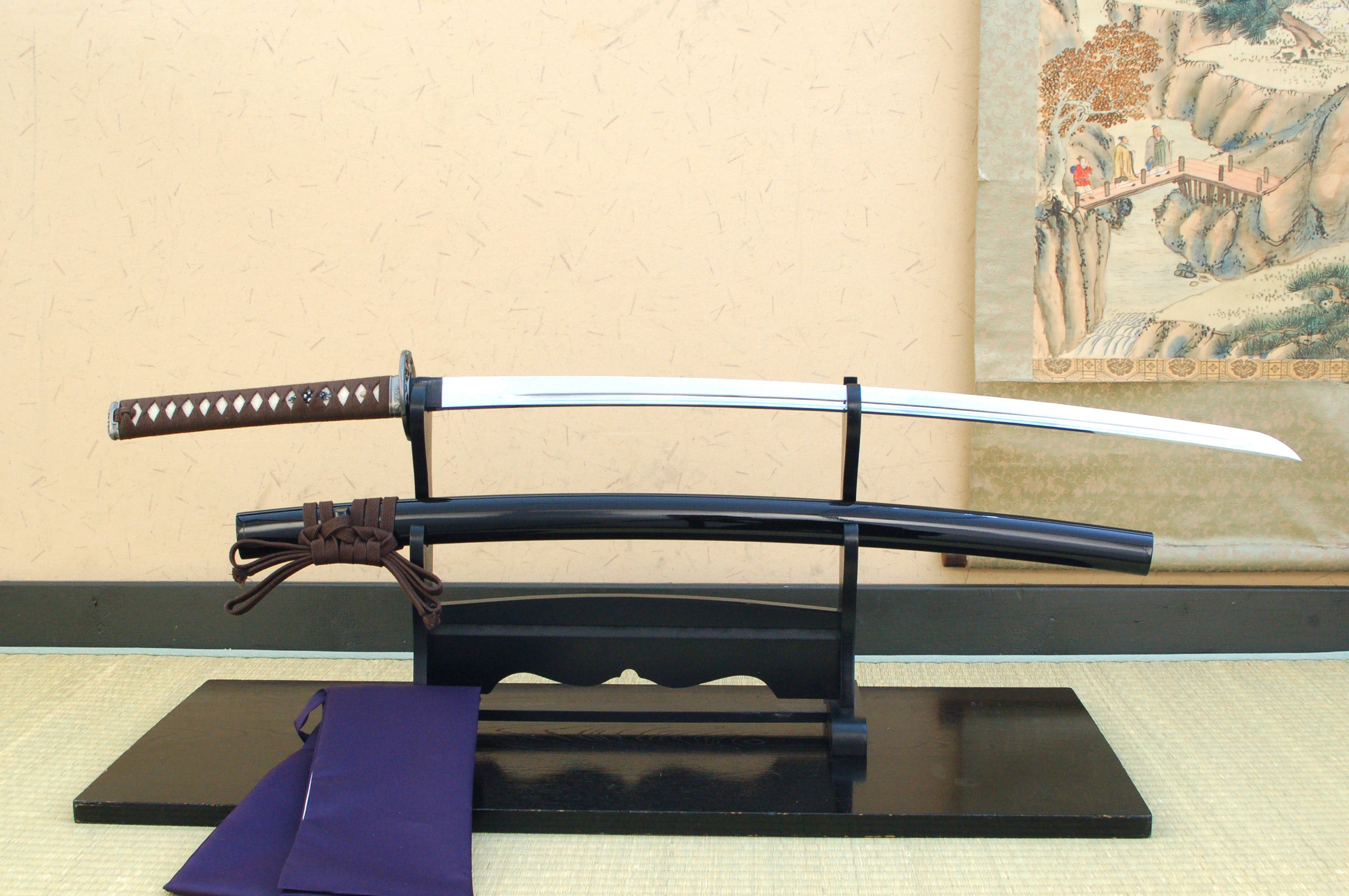 Iaito: Suburito Katana For Practice - Ginkgo Leaf Tsuba