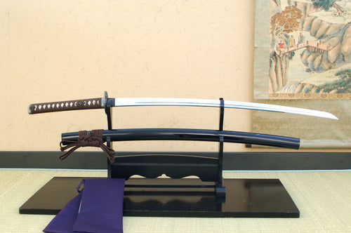 IJapanese Iaito Suburito Katana – Ginkgo Leaf Tsuba