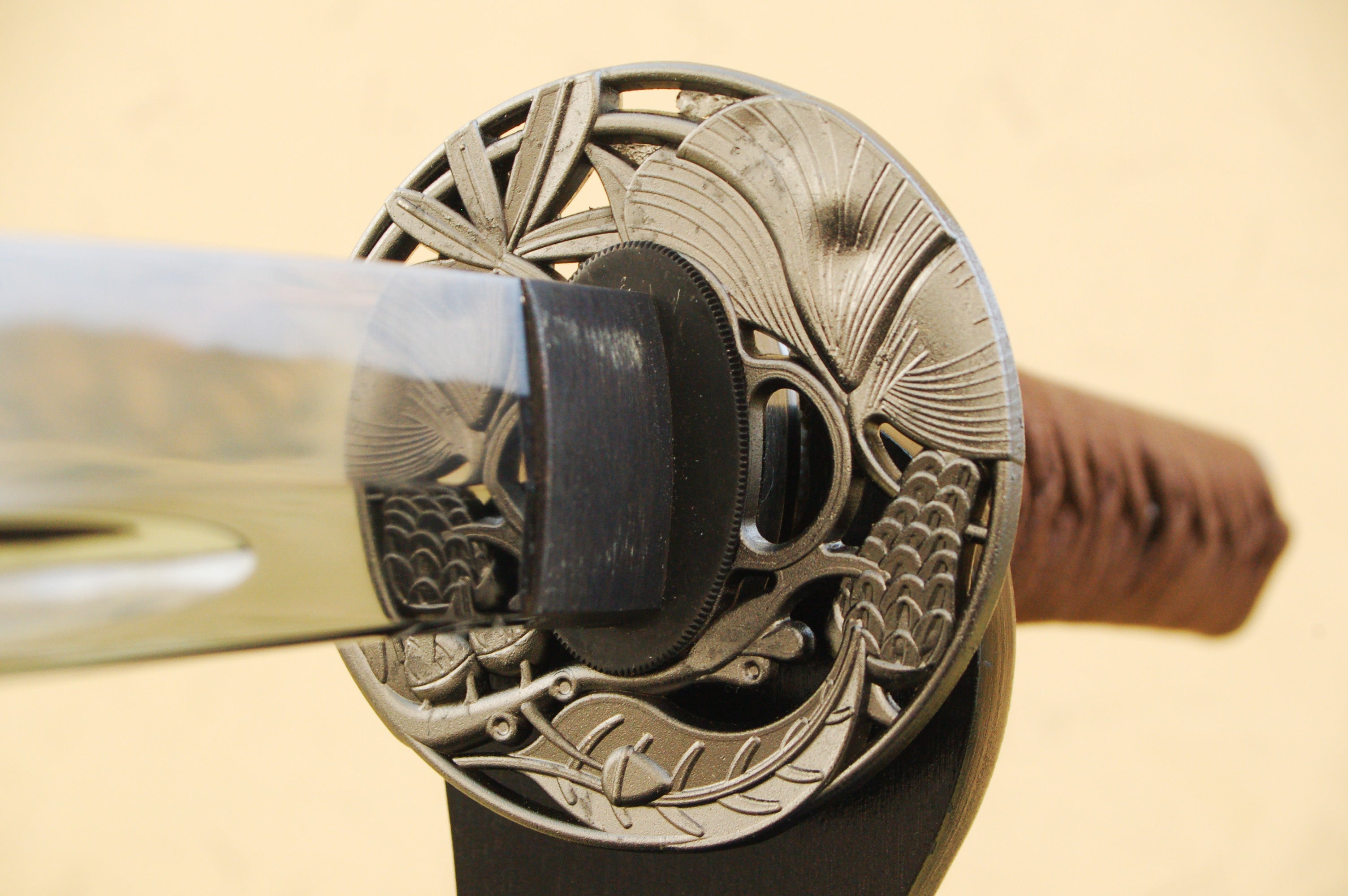 Iaito: Suburito Katana For Practice - Ginkgo Leaf Tsuba