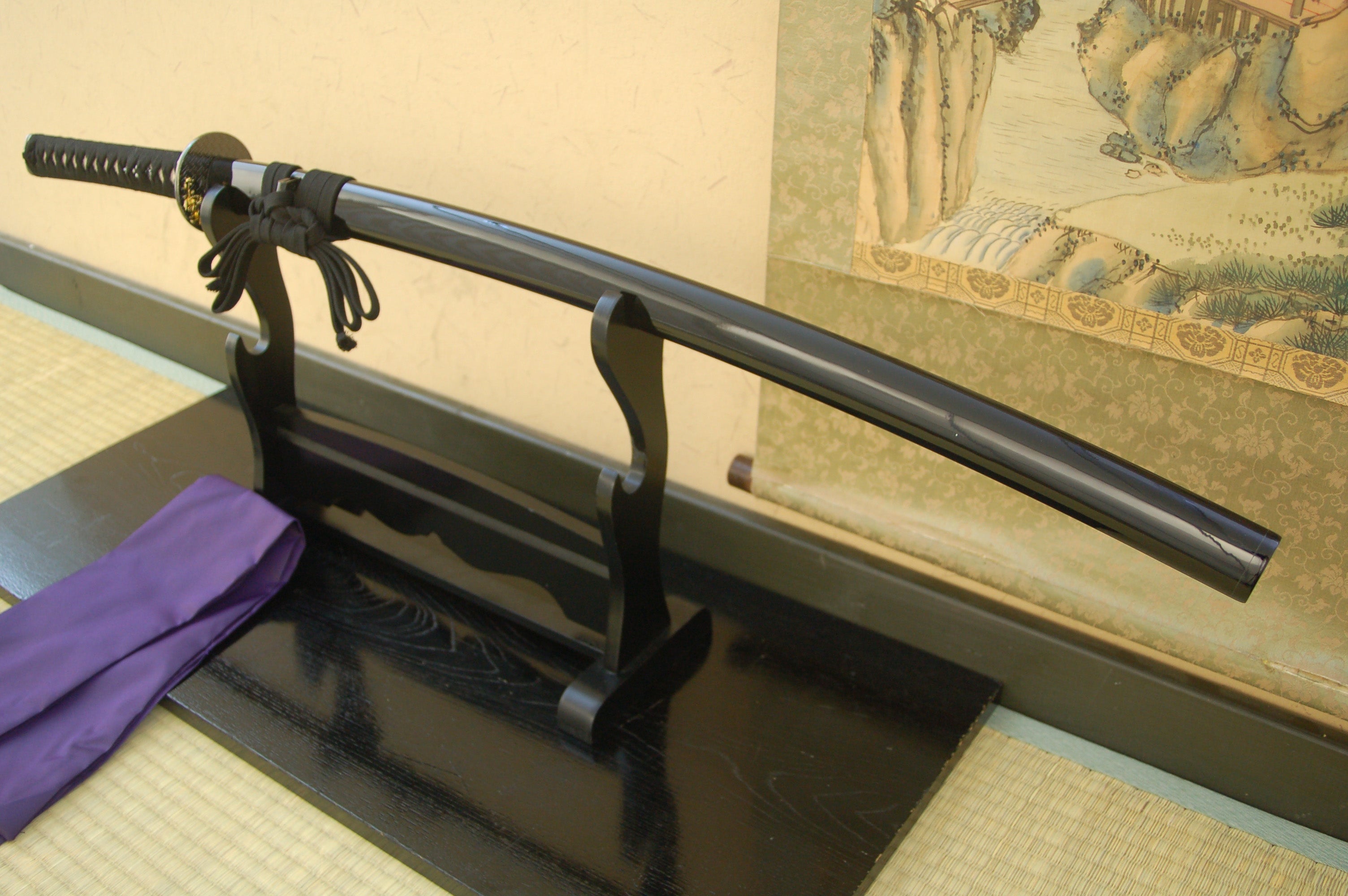 Iaito: Suburito Katana For Practice - Peony Tsuba