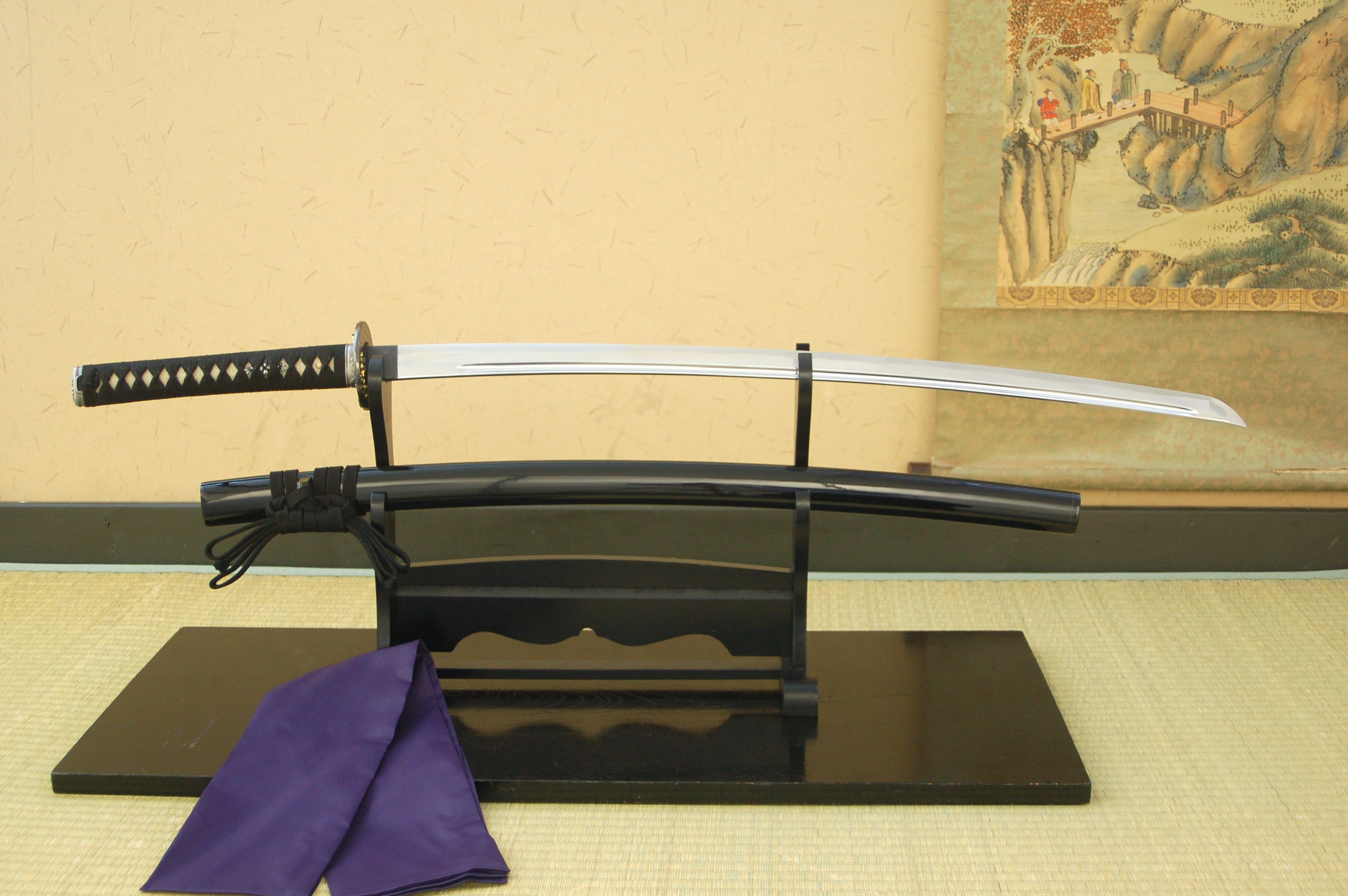 Iaito: Suburito Katana For Practice - Peony Tsuba