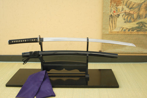 Japanese Iaito Suburito Katana – Peony Tsuba