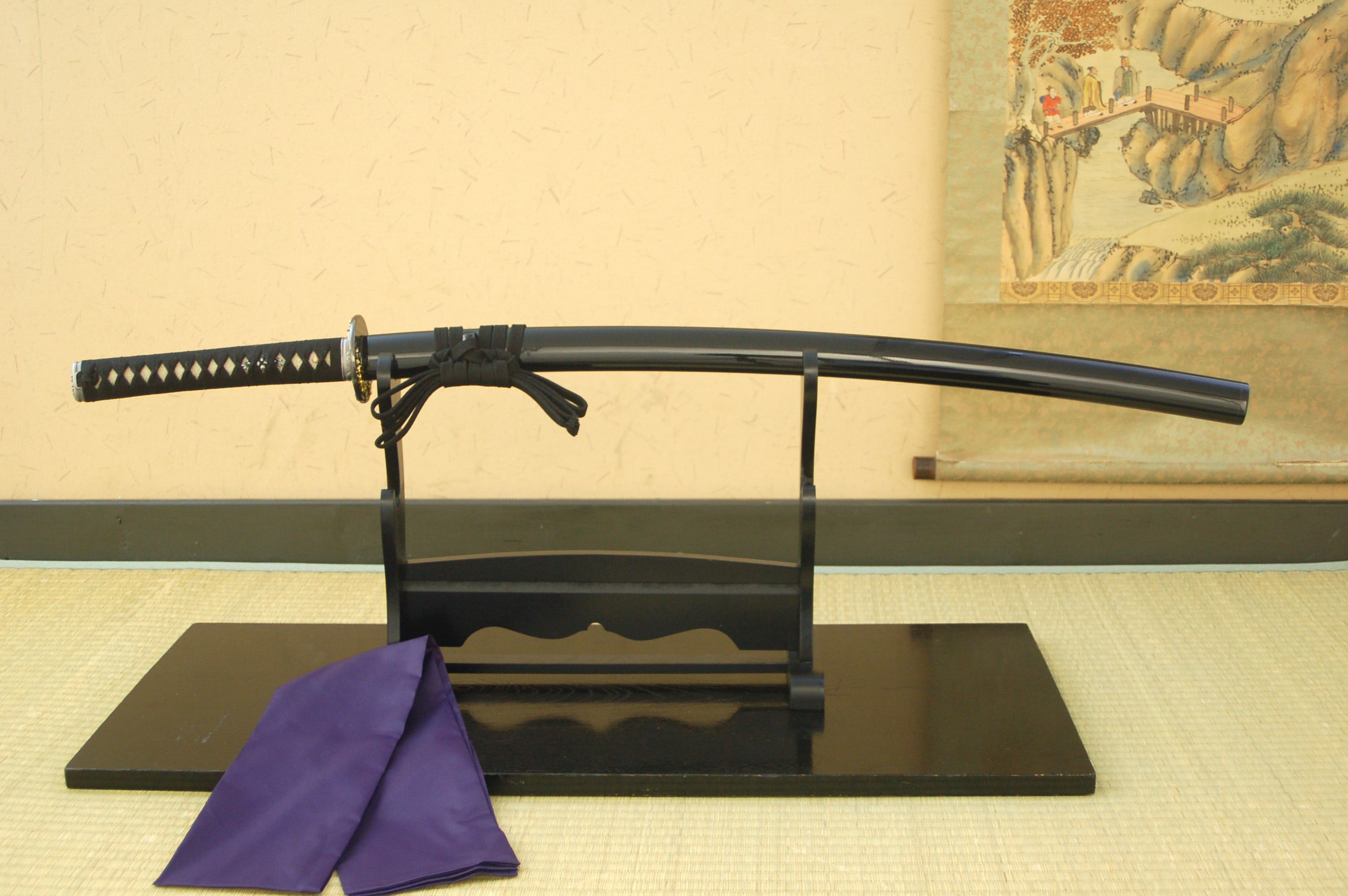 Iaito: Suburito Katana For Practice - Peony Tsuba